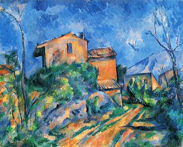 Maison Maria on the way to the Ch?teau Noir - Paul Cezanne Painting